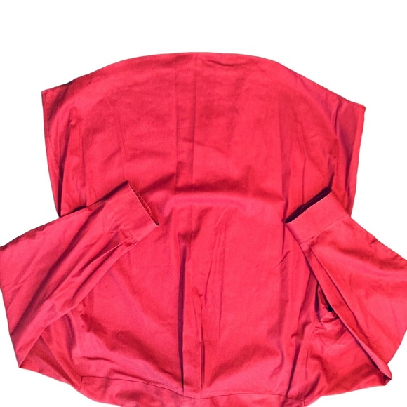 LL Bean Mens Red Button Down Long Sleeve wrinkle resistant Shirt Size L - Picture 8 of 8